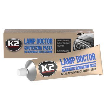 Паста для полировки и восстановления автомобильных фар K2 Lamp Doctor 60 мл (L3050) реставратор прозрачности пластика GPL-K20108 фото