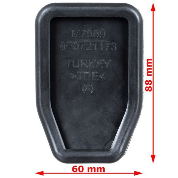 Audi A4 B7 (04-08) накладка (88x60x10мм) на педаль зчеплення / гальма 8E0721173, Ауді А4 Б7 МТ-4817 фото