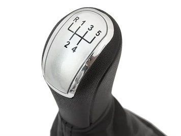 Skoda Fabia I (99-08) ручка КПП переключения передач 5 ступка + чехол с рамкой, размер 95х80х135 шкода фабиа 1 МТ-9854s5 фото