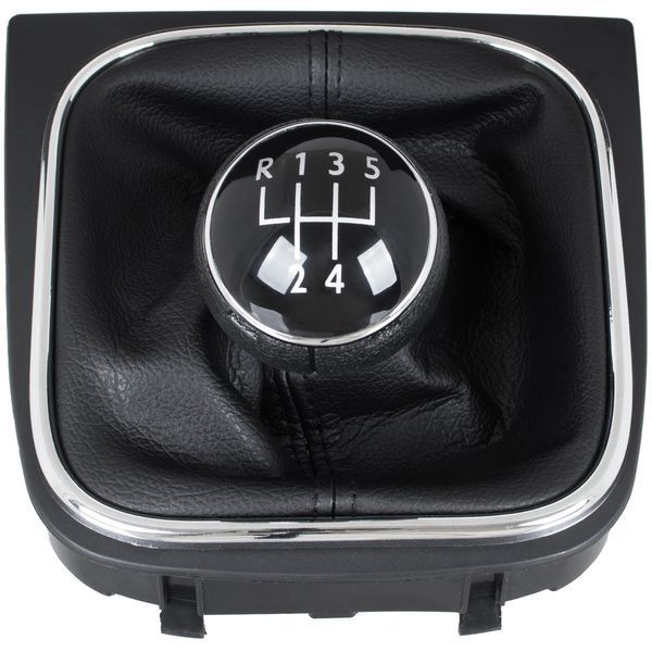 VOLKSWAGEN Golf VI (08-12) ручка перемикання передач 5 ступка КПП + чохол + рамка, Фолькцваген Гольф 6 МТ-5586s5 фото