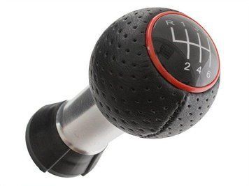 Audi A3 8L 96-03 ручка перемикання передач чорний + червоне кільце 6 передач ауді а3 8 МТ-1827s6 фото