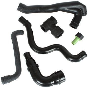 Audi A3 (96-03) 1.8 T комплект патрубків вентиляції двигуна 06A103221AH 6шт, Ауді А3 МТ-6839 фото